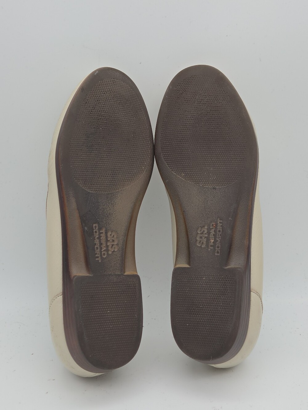 SAS Simplify Leather Loafers Ecru‎ Size 9 Wide - Picture 6 of 8